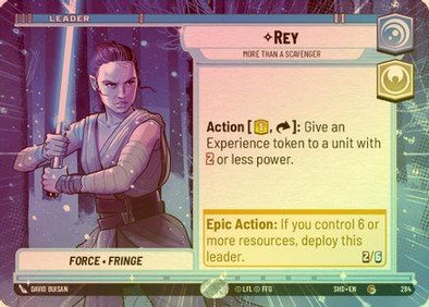 Rey - More Than a Scavenger (Hyperspace) - 284 - Common (Foil)