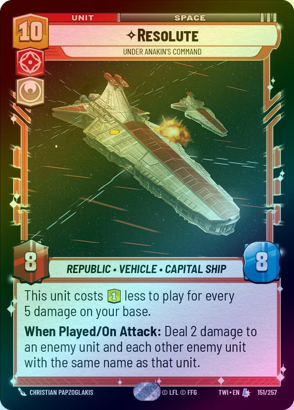 Resolute - Under Anakin's Command - 151/257 - Legendary (Foil)