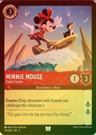 Minnie Mouse (Stylish Surfer) - 113/204 - Uncommon (Foil)