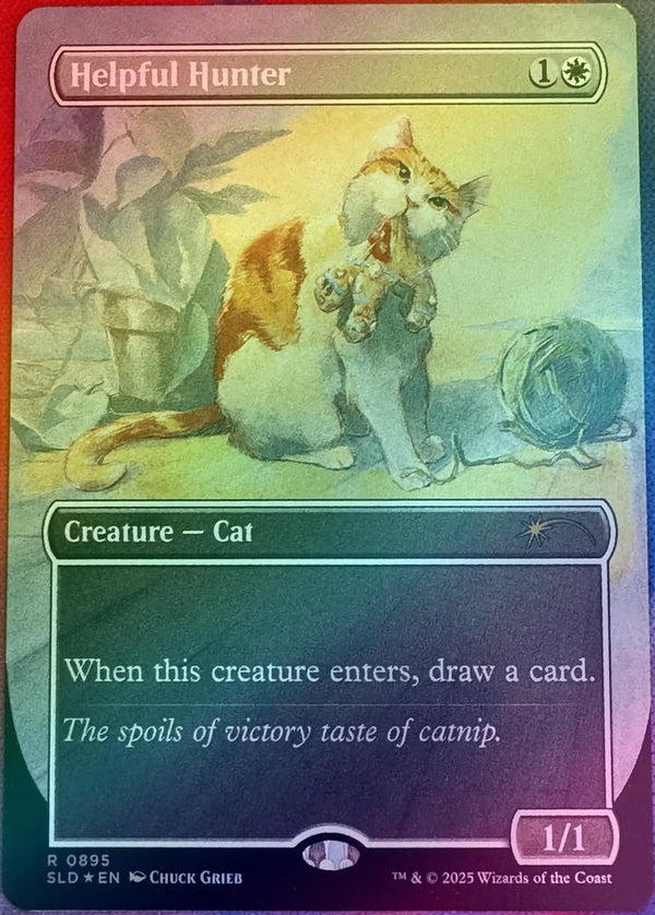 Helpful Hunter - Borderless (Rainbow Foil) (SLD)