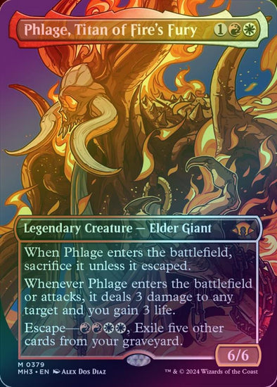 Phlage, Titan of Fire's Fury - Borderless (Foil) (MH3)