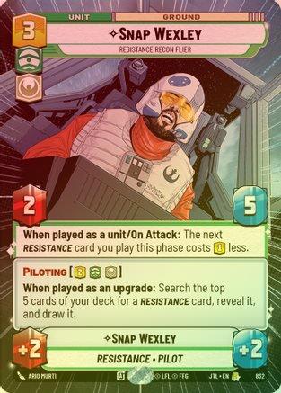 Snap Wexley - Resistance Recon Flier (Hyperspace) - 832 - Rare (Foil)