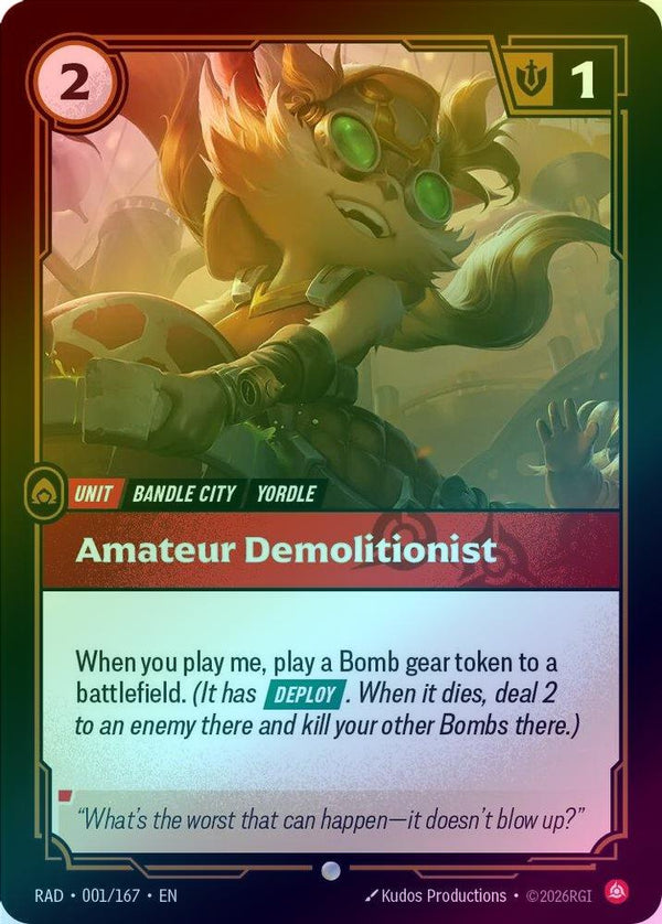 Amateur Demolitionist - 001/167 - Common (Foil)