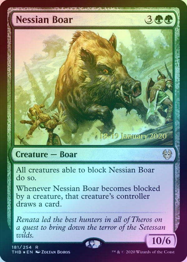 Nessian Boar - Prerelease Promo (PTHB) (Foil)