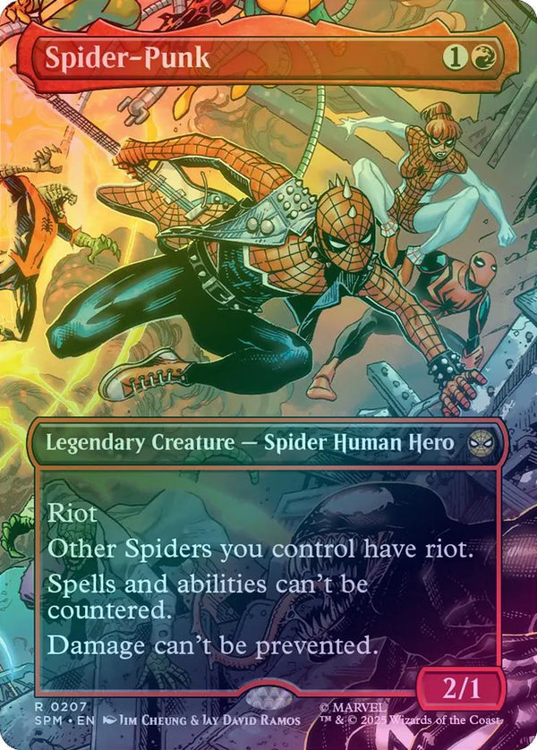 Spider-Punk - Borderless Scene (207) (Foil) (SPM)