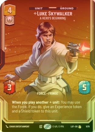 Luke Skywalker - A Hero's Beginning (Prestige Foil) - 1079 - Rare (Foil)