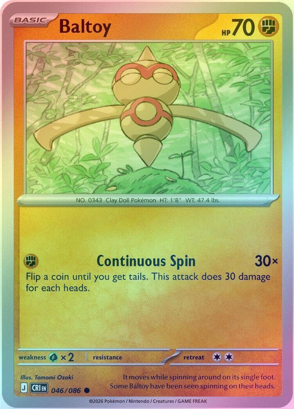 Baltoy - 046/086 - Common - Reverse Holo