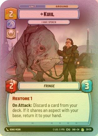 Kuiil - I Have Spoken - Weekly Play Promo - 20/20 - Rare (Foil)