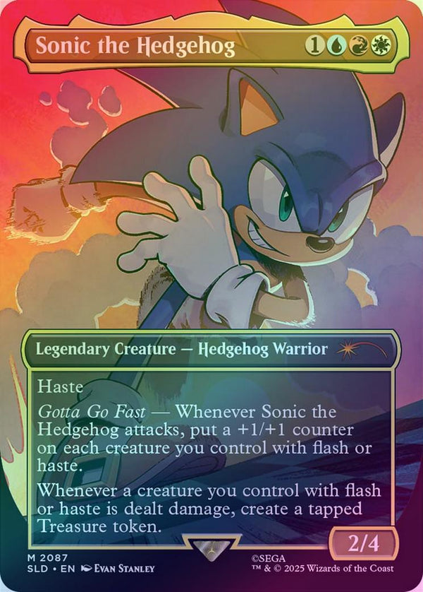 Sonic the Hedgehog - Secret Lair x Sonic: Friends & Foes (Rainbow Foil) (SLD)