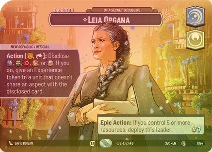 Leia Organa - Of A Secret Bloodline (Showcase) - 1024 - Common (Foil)
