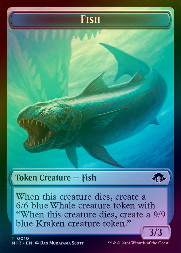 Fish Token (Foil) (TMH3)