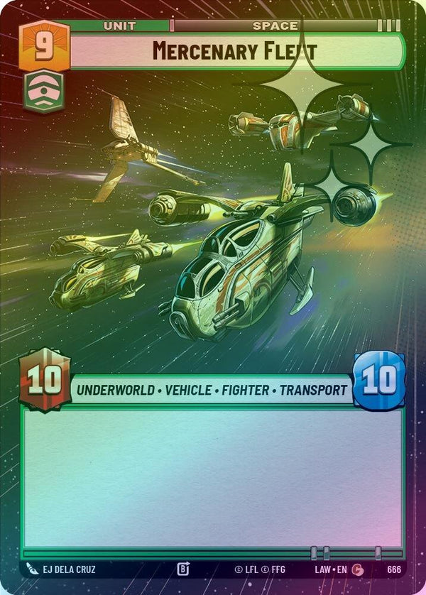 Mercenary Fleet (Hyperspace Foil) - 666 - Common (Foil)