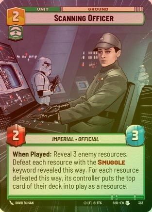 Scanning Officer (Hyperspace) - 383 - Uncommon (Foil)