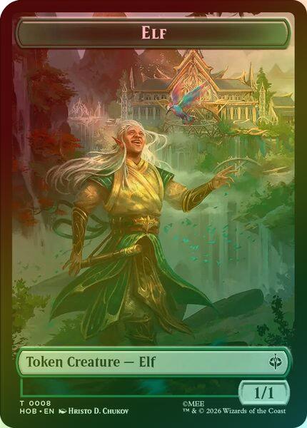 Elf // Treasure (013) Token (Foil) (THOB)