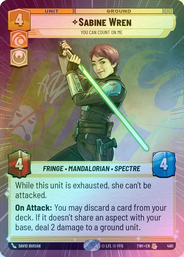 Sabine Wren - You Can Count On Me (Hyperspace) - 460 - Rare (Foil)