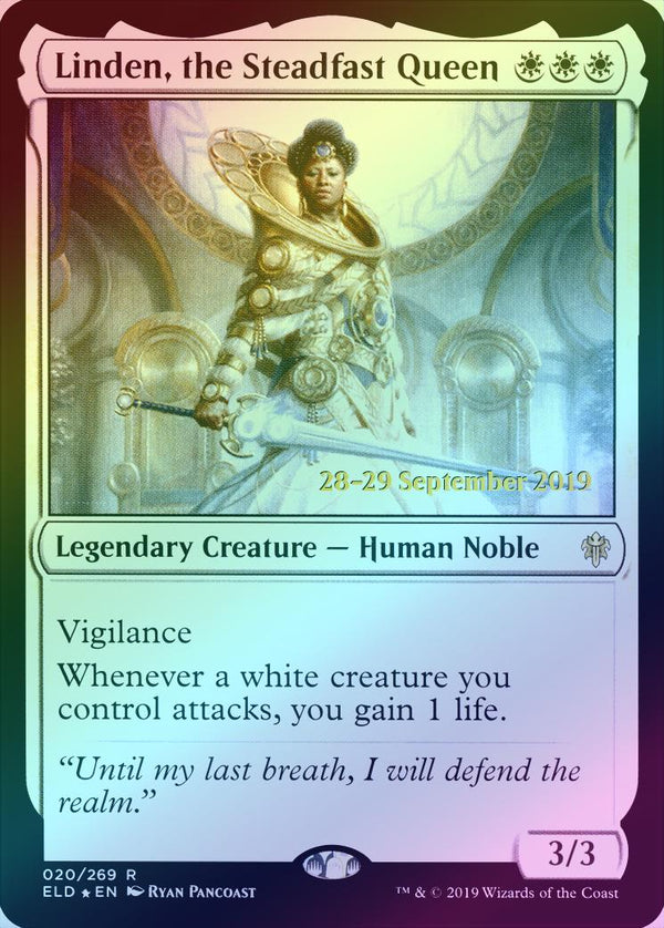 Linden, the Steadfast Queen - Prerelease Promo (Foil) (PELD)