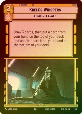 Kreia's Whispers (Foil) - 742 - Common (Foil)