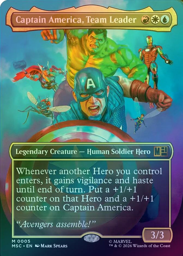 Captain America, Team Leader - Borderless (Foil) (MSC)