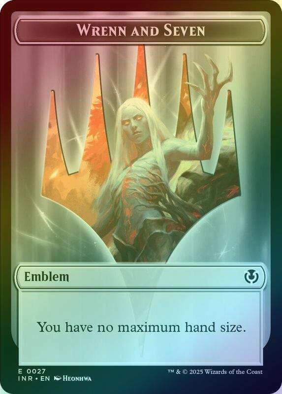Treefolk // Emblem - Wrenn and Seven Token (Foil) (TINR)