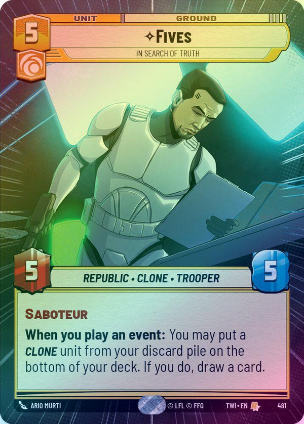 Fives - In Search of Truth (Hyperspace) - 481 - Rare (Foil)