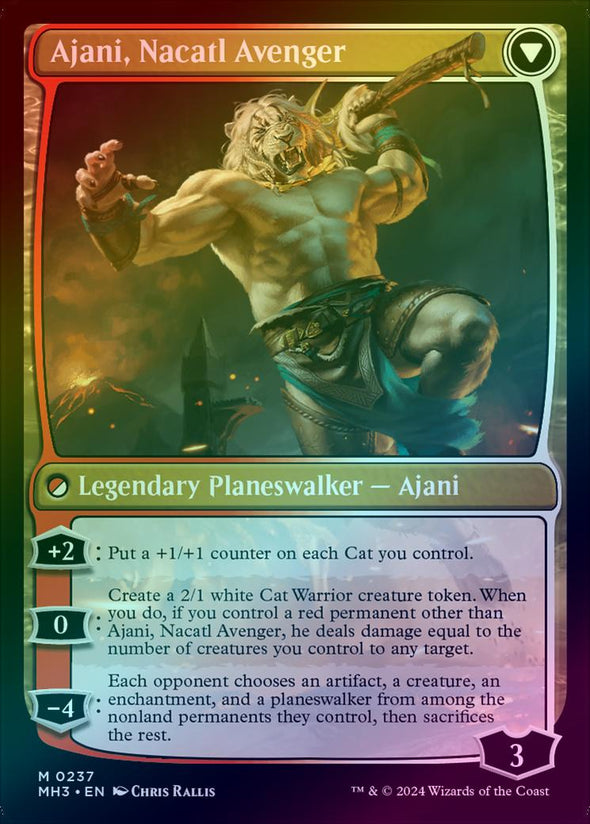 Ajani, Nacatl Pariah // Ajani, Nacatl Avenger (Foil) (MH3)