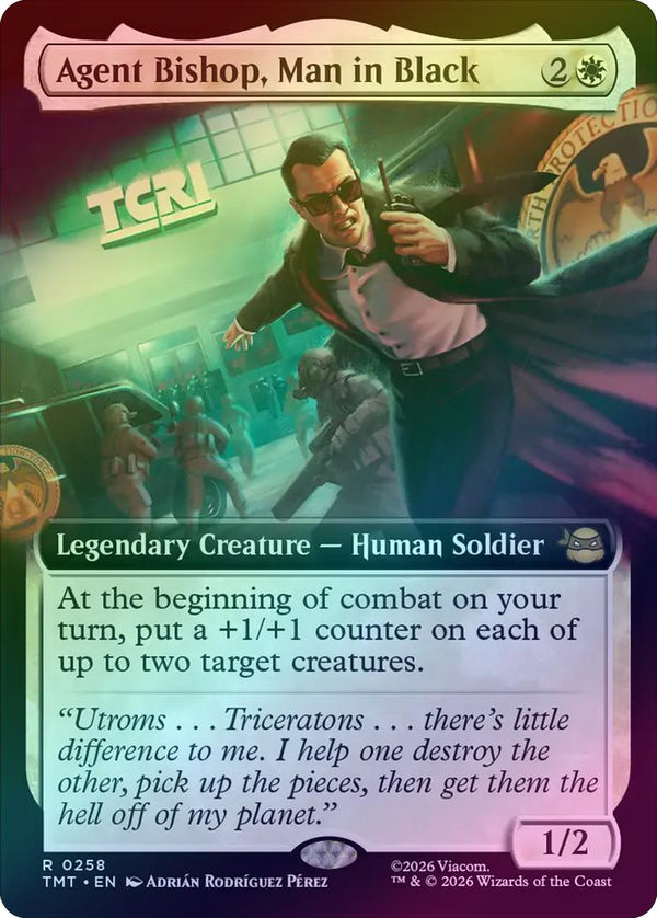 Agent Bishop, Man in Black - Extended Art (Foil) (TMT)
