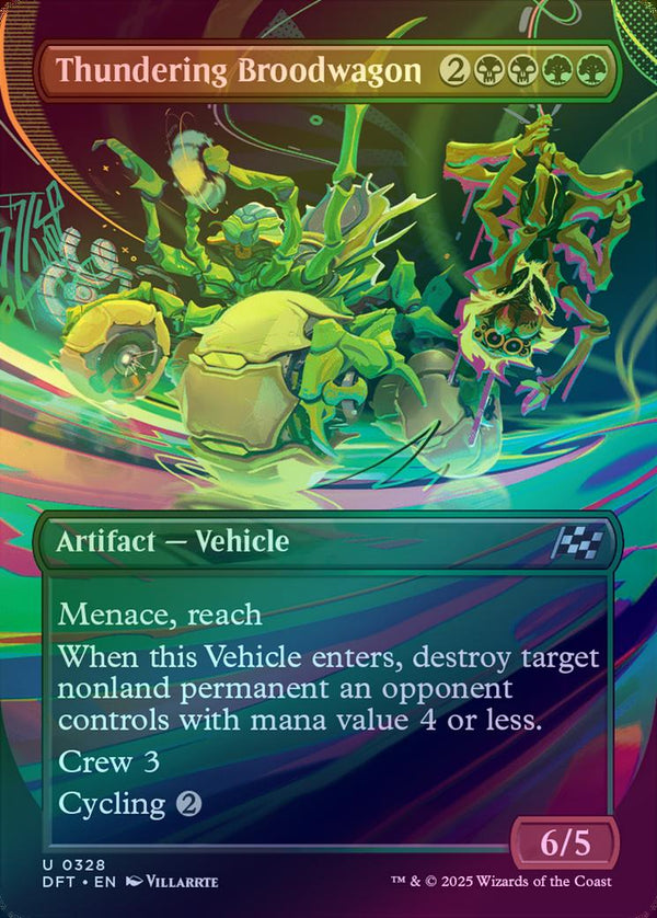 Thundering Broodwagon - Borderless Revved Up (Foil) (DFT)