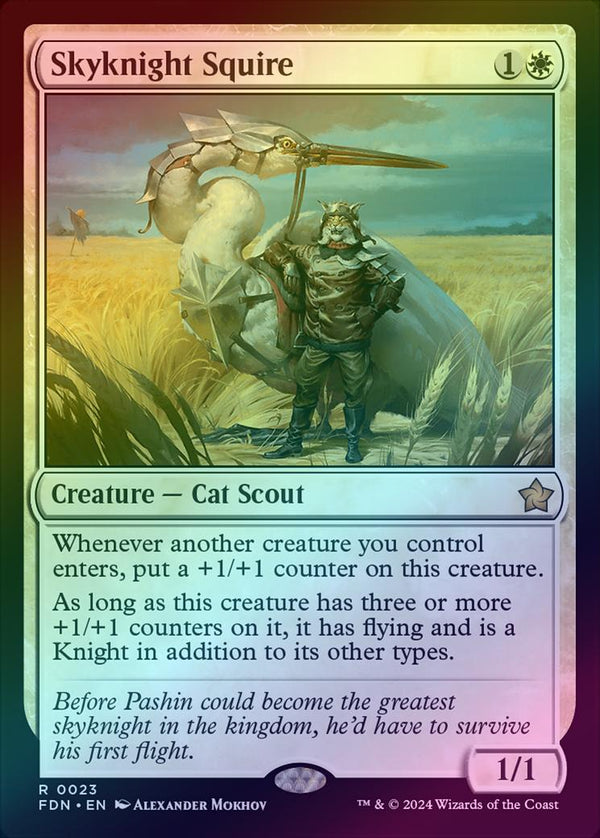 Skyknight Squire (Foil) (FDN)
