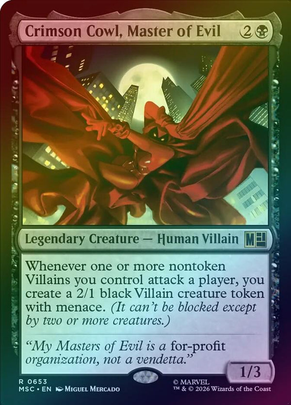 Crimson Cowl, Master of Evil (Foil) (MSC)