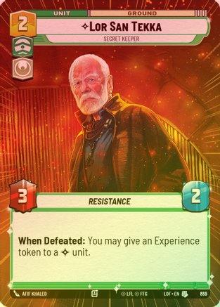 Lor San Tekka - Secret Keeper (Hyperspace) - 835 - Uncommon (Foil)