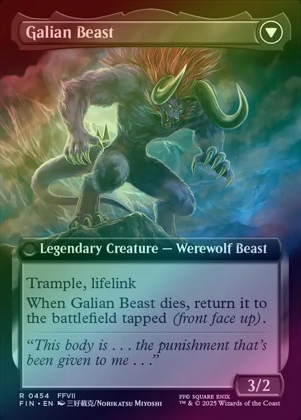 Vincent Valentine // Galian Beast - Extended Art (Foil) (FIN)