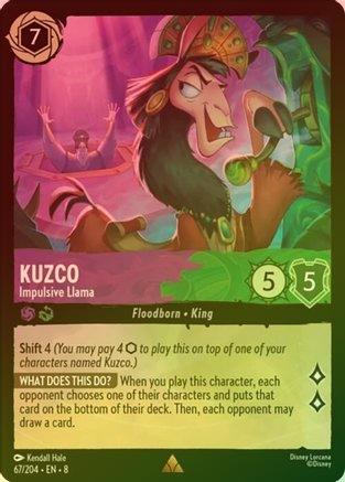Kuzco (Impulsive Llama) - 67/204 - Rare (Foil)