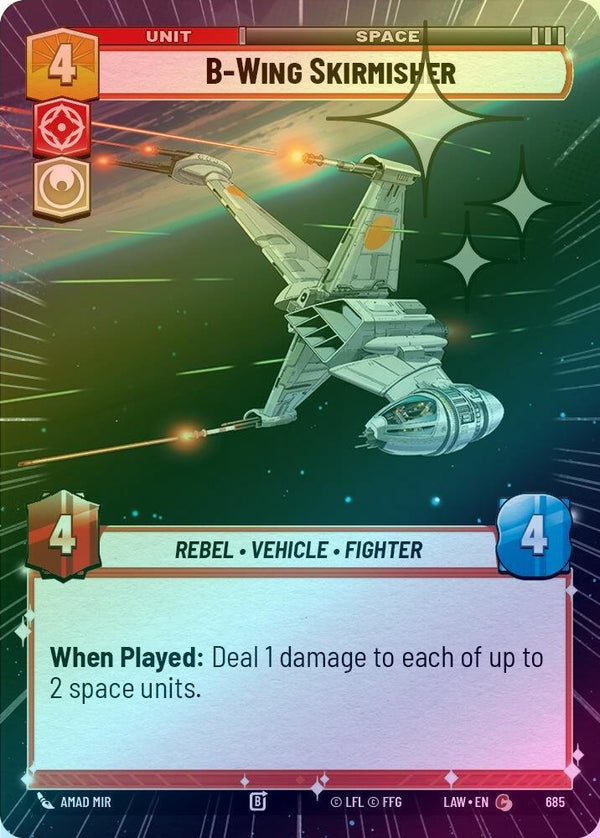 B-Wing Skirmisher (Hyperspace Foil) - 685 - Common (Foil)