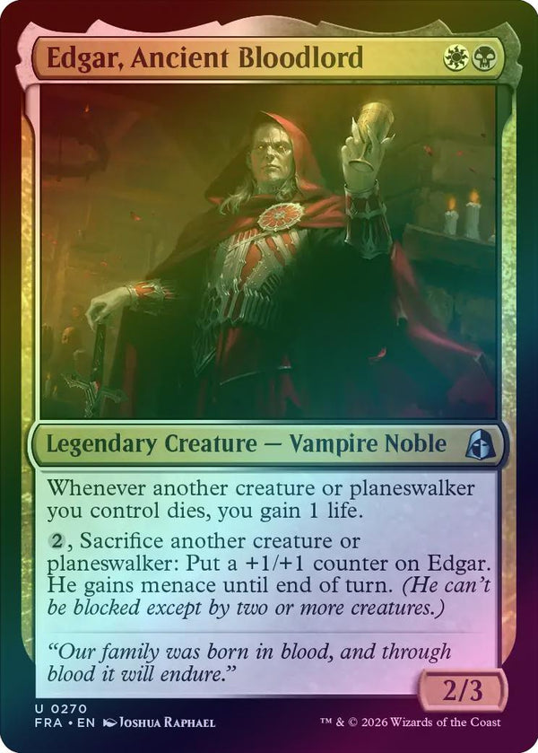 Edgar, Ancient Bloodlord (Foil) (FRA)