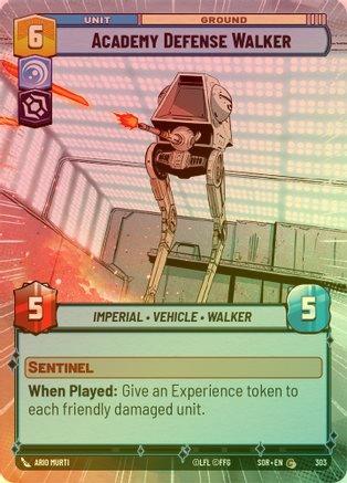 Academy Defense Walker (Hyperspace) - 303 - Common (Foil)