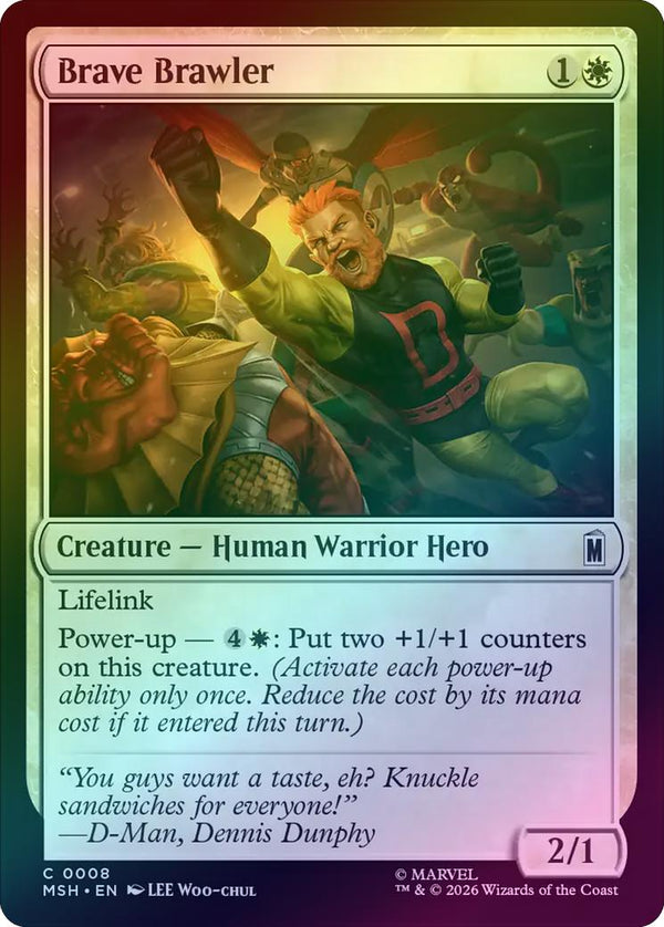 Brave Brawler (Foil) (MSH) (Pre-Order)