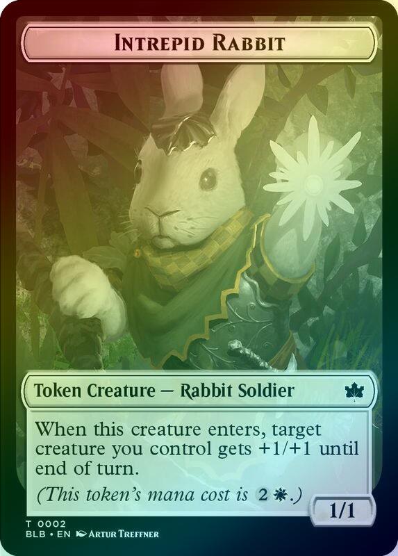 Wall // Intrepid Rabbit Token (Foil) (TBLB)