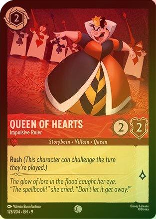 Queen of Hearts (Impulsive Ruler) (Fabled Reprint) - 123/204 - Common (Foil)