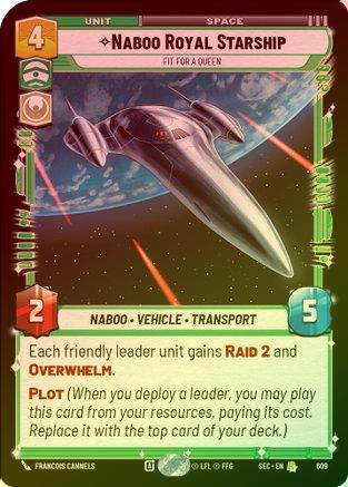 Naboo Royal Starship - Fit For A Queen (Foil) - 609 - Rare (Foil)