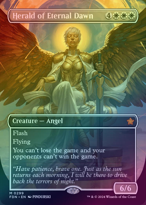 Herald of Eternal Dawn - Borderless (Foil) (FDN)