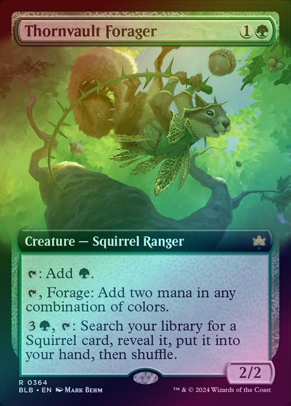 Thornvault Forager - Extended Art (Foil) (BLB)