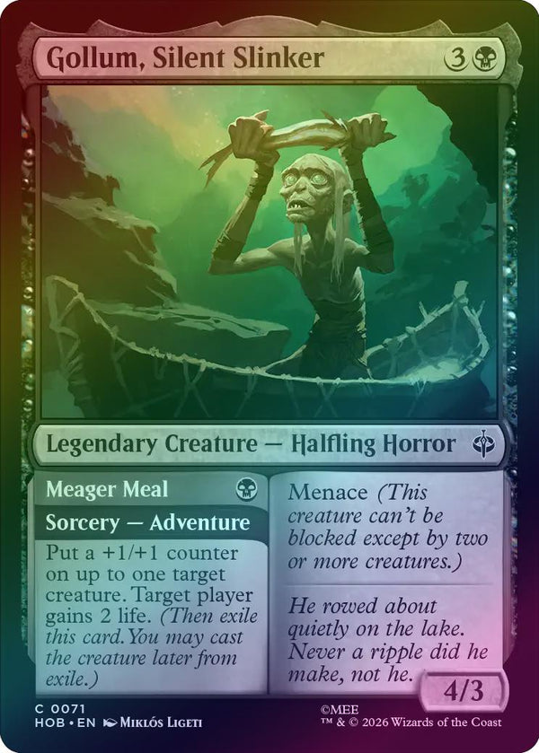 Gollum, Silent Slinker // Meager Meal (Foil) (HOB) (Pre-Order)
