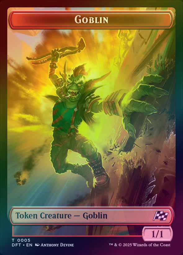 Goblin // Thopter (0010) Token (Foil) (TDFT)