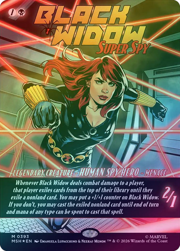 Black Widow, Super Spy - Borderless Classic Comic (Foil) (MSH) (Pre-Order)