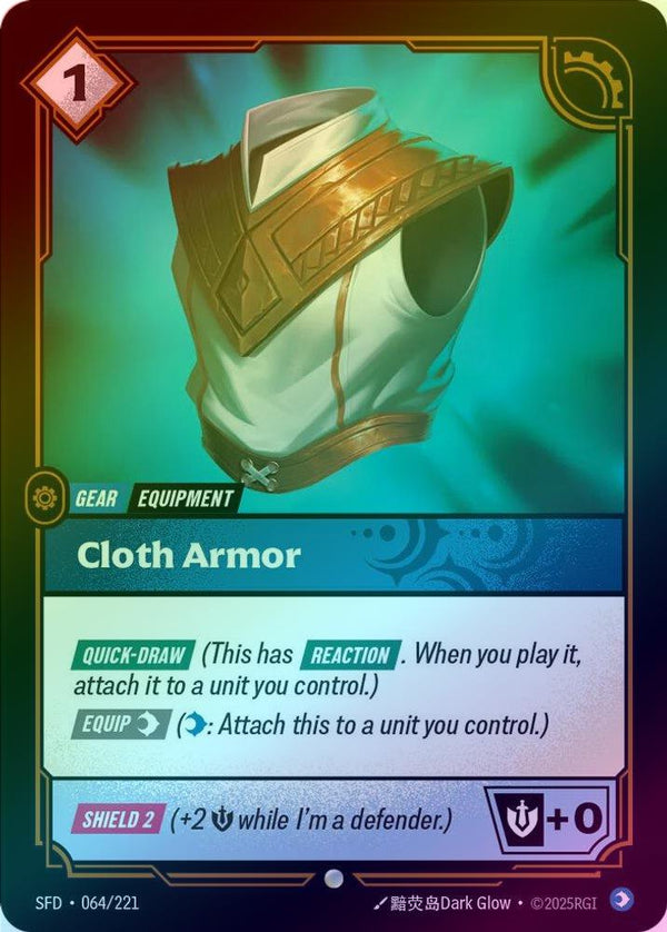 Cloth Armor - 064/221 - Common (Foil)