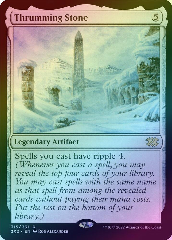 Thrumming Stone (Foil) (2X2)