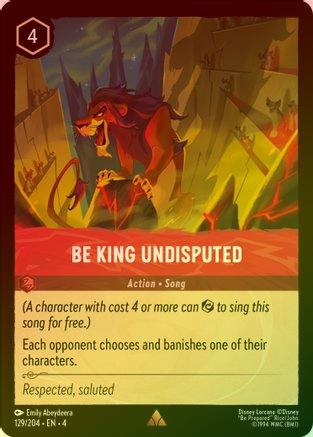 Be King Undisputed - 129/204 - Rare (Foil)