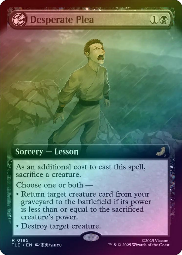 Desperate Plea - Extended Art (Foil) (TLE)