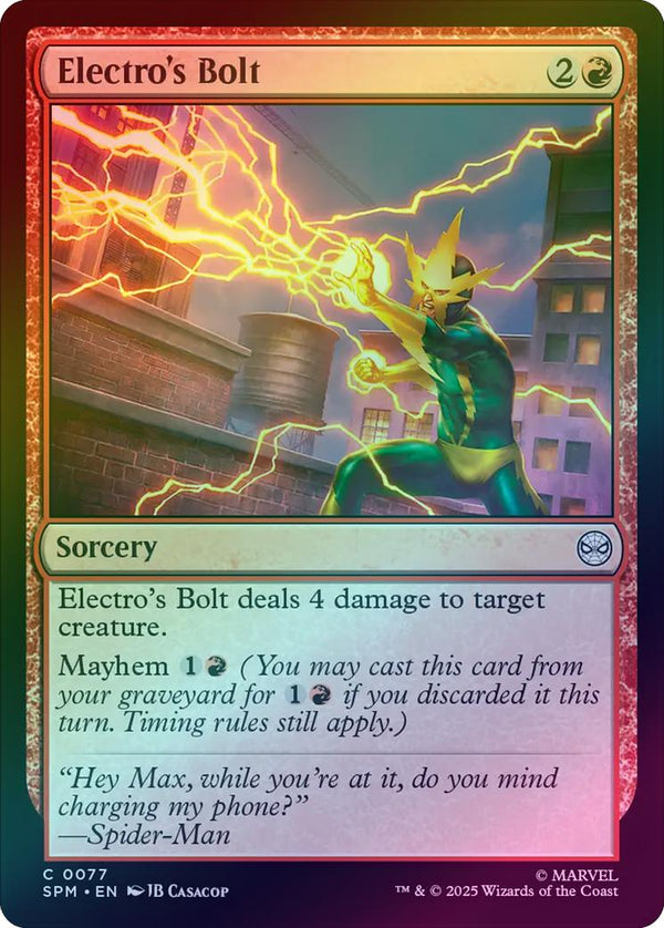 Electro's Bolt (Foil) (SPM)