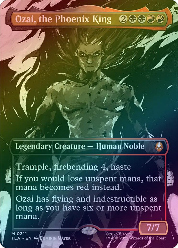 Ozai, the Phoenix King - Borderless Scene (Foil) (TLA)
